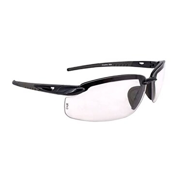 Crossfire 2964 Safety Glasses, Clear Lens/Pearl Gray Frame, One Size