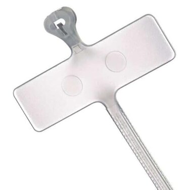 ThomasBetts Thomas and Betts TY551M Cable Tie, Nylon, 1"x 0.313" Marking Pad, 18 lb, 4", Natural