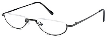 Readers The Lynwood Unisex Half Moon Half Frame 2.50 Grey