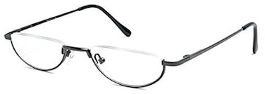 Readers The Lynwood Unisex Half Moon Half Frame 3.25 Grey
