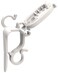 Adams Commercial Christmas Hardware 9060-99-5635 Deluxe Shingle/Gutter Light Clips, No Size, White