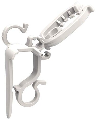 Adams Commercial Christmas Hardware 9060-99-5635 Deluxe Shingle/Gutter Light Clips, No Size, White