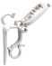 Adams Commercial Christmas Hardware 9060-99-5635 Deluxe Shingle/Gutter Light Clips, No Size, White