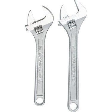 CRAFTSMAN Adjustable Wrench Set, 2Piece ,CMMT12002