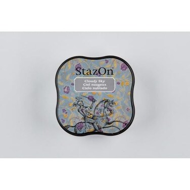 Tsukineko SZMID-34 StazOn Midi Ink Pad, Cloudy Sky