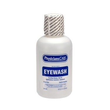 PhysiciansCare Eye Wash Solution, Sterile Isotonic Buffered Solution for FlushingIrrigating Eyes, 16-oz Bottle