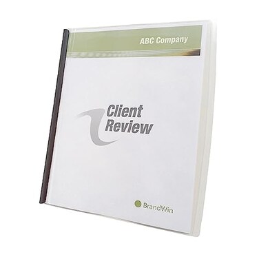 GBC Quartet Slide 'n Bind Frosted Report Covers, Clear, 10 Covers per Pack ,W67504