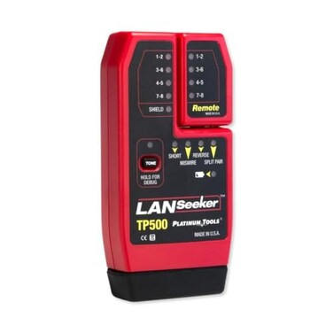 Platinum Tools TP500C LanSeeker Cable Tester for Ethernet and Voice Cabling