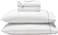 Superior Cotton Blend 600 TC Embroidered Hem Bed Sheets, Queen, White-Black