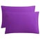 FLXXIE 2-Pack Microfiber Queen Pillow Cases, Envelope Closure, Purple
