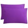 FLXXIE 2-Pack Microfiber Queen Pillow Cases, Envelope Closure, Purple
