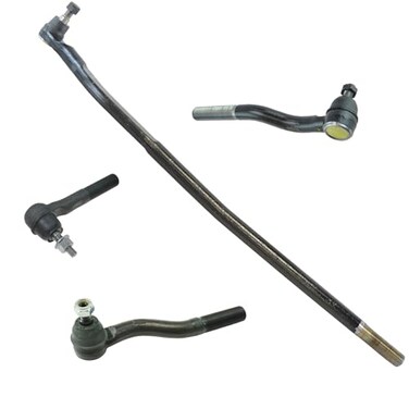 TRQ Front DriverPassenger Side InnerOuter Steering Kit Drag Link Tie