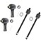 TRQ Front Inner and Outer Tie Rod Set 4 Piece