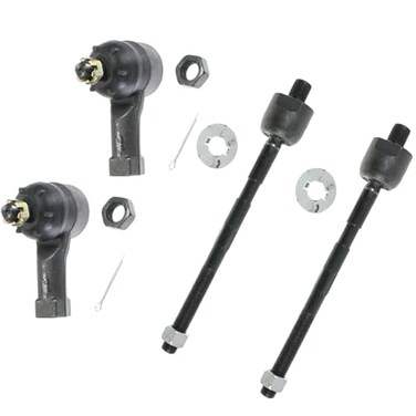 TRQ Front Inner and Outer Tie Rod Set 4 Piece