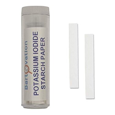 Bartovation Potassium Iodide Starch Oxidizer Test Paper Strips, 100-Pack