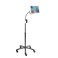 CTA Digital Gooseneck Floor Stand&ldquo; CTA Heavy-Duty Height-Adjustable Rotating Tablet Base for iPad 7th/8th/9th Gen 10.2 - Air 4 - 12.9 - Pro 11 - Surface Pro 4 - ZebraOther 7-13 Tablets - Silver ,P