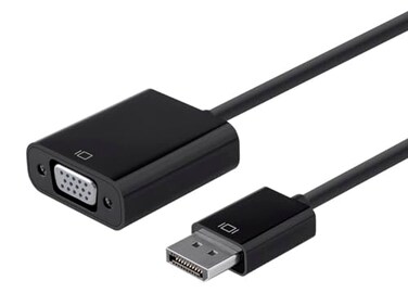 Monoprice DisplayPort 1.2a to VGA Active Adapter, Black