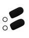 Crystal Mic Replacement aviation microphone windscreens for Bose, Lightspeed, David Clark, ,Two ,2Pack Standard Model