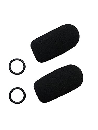 Crystal Mic Replacement aviation microphone windscreens for Bose, Lightspeed, David Clark, ,Two ,2Pack Standard Model