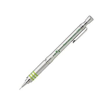 Zebra Technologies Zebra Mechanical Pencil, Tect 2 Way, 0.5mm, Silver Body ,MA41-S