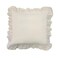 FRESH IDEAS Bedding Eyelet Ruffled Pillow Sham Euro, Ivory