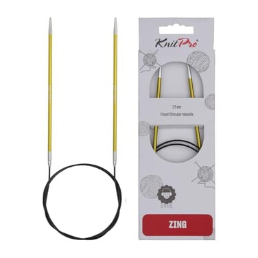 KnitPro Zing Fixed Circular Needles 24" ,60cmUS Size 4 ,3.5mm