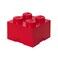 Room Copenhagen LEGO Storage Bright Red Brick 4, Stackable Toy Box Bin