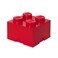 Room Copenhagen LEGO Storage Bright Red Brick 4, Stackable Toy Box Bin