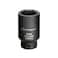 Powerbuilt 34mm Axle Nut Socket, 1/2 Inch Drive, Use with Impact Wrench, 6 Point Extra Deep, Remove Axle Shaft Nut - 648471, Black