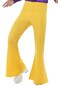 Smiffys Smiffy's Flared Trousers Man, Yellow, Large