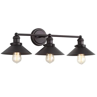 JONATHAN Y July 3-Light 26.5" Vanity Light, Oil Rubbed Bronze