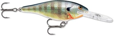 Rapala Shad Rap Crankbait, 1-1/2", Blue Gill
