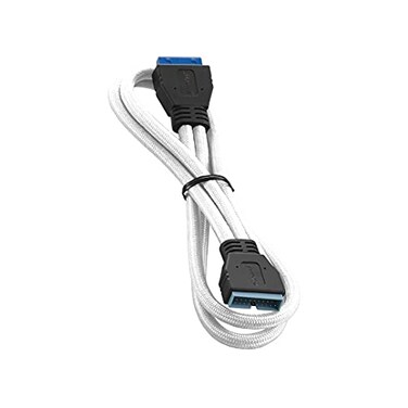 CableMod ModFlex Sleeved Internal USB 3.0 ,White, 50cm