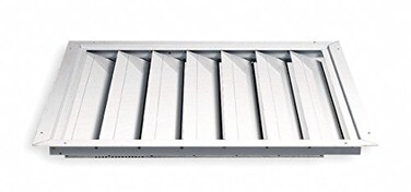 Dayton 30" Whole House Fan Premium Ceiling Shutter/Ceiling Shutter, 30" x 30" Opening Required