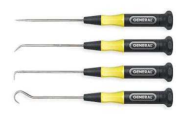 General Tools 60004 4-Piece Ultra Tech Probe Set,Black