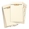 Smead Stackable Folder Divider with Fastener, Bottom 1/5-Cut Tab, Legal Size, Manila, 50 per Box ,35650