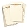 Smead Stackable Folder Divider with Fastener, Bottom 1/5-Cut Tab, Legal Size, Manila, 50 per Box ,35650