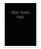 BookFactory Meeting Notepad, 3 Pack, Ruled, 50 Pages