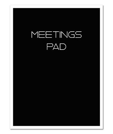 BookFactory Meeting Notepad, 3 Pack, Ruled, 50 Pages