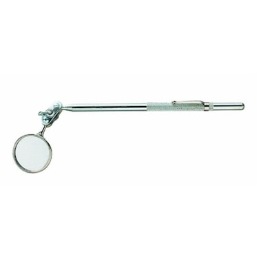 General Tools 555 Glass Inspection Mirror, 8 inch Fixed Length, 1-1/4 Diameter Round Mirror