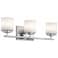 Kichler O'Hara 3-Light Bathroom Vanity Light, Chrome