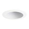 Juno Lighting 444W-WH Halogen Adjustable Recessed Baffle with White Trim, 50 watts, 4 Inch, White