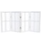 Red Lantern 2 ft. Short Desktop Double Cross Shoji Screen - White - 4 Panels