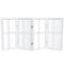 Red Lantern 2 ft. Short Desktop Double Cross Shoji Screen - White - 4 Panels