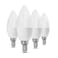 CTKcom LED Candelabra Light Bulbs E14 7W, Equivalent 60 Watt Light Bulbs,Candelabra Led E14 Instermediate Base,430 Lumens LED Not Dimmable ,Warm White 2700K4 Pack