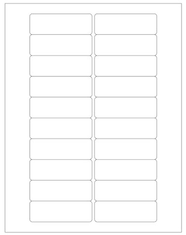 ChromaLabel Printable Labels, 1 x 3 Inch, 1000/Pack