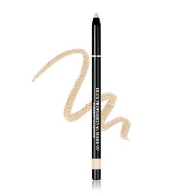 DLUX PROFESSIONAL Milky Way Waterproof Gel Eyeliner Pencil, MicaTitanium Dioxide Formula