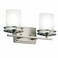 Kichler Hendrik 2-Light Bathroom Vanity Light, Brushed Nickel