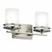 Kichler Hendrik 2-Light Bathroom Vanity Light, Brushed Nickel