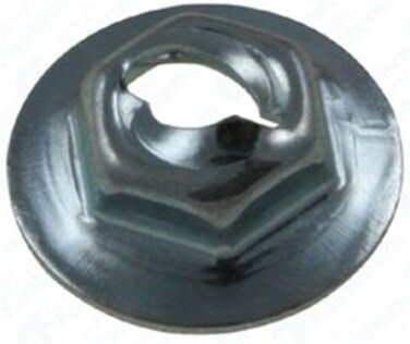 Clipsandfasteners 100 Thread Cutting Nuts 1/8" Stud Size 5/16" Hex